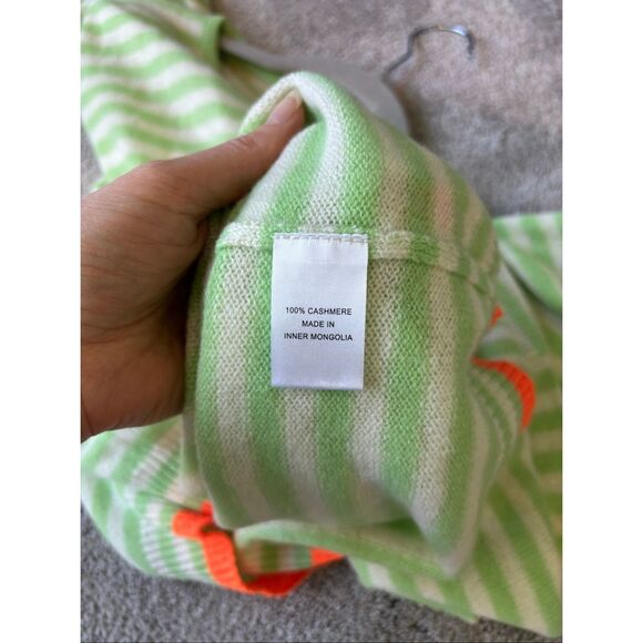 Jumper 1234 Cashmere Crew Neck Apple stripe, $235 Sz 8 C234 - Picture 8 of 8